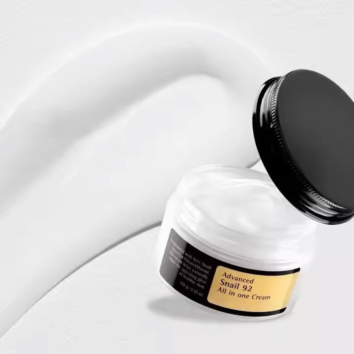 Advanced Snail 92 All in One Cream,Daily Face Gel, Not animal Tested, Premium Tone-up mucin moisturizer moisturizing cream for face