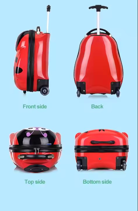 Tonightaway Children's Suitcase Animal cartoon custom luggage traveling bag luggage 17 inch children aluminum trolley bag clothes organizer